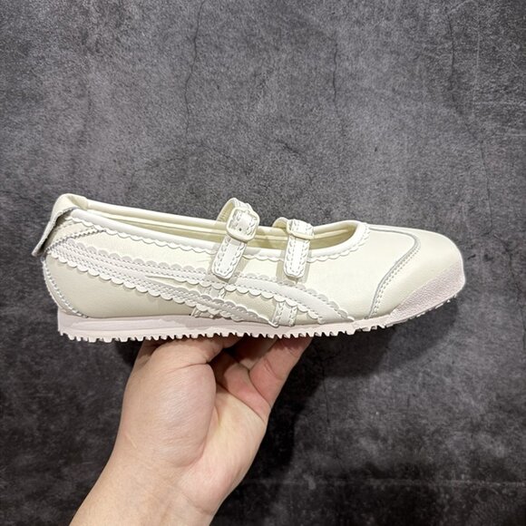 Onitsuka Tiger Mexico 66 Cream Mary Jane Sneakers - Picture 1 of 9